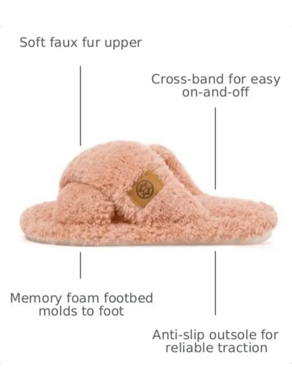 Cozy Fuzzy Open Toe Slippers for Kids - Soft House Shoes for Girls & Boys